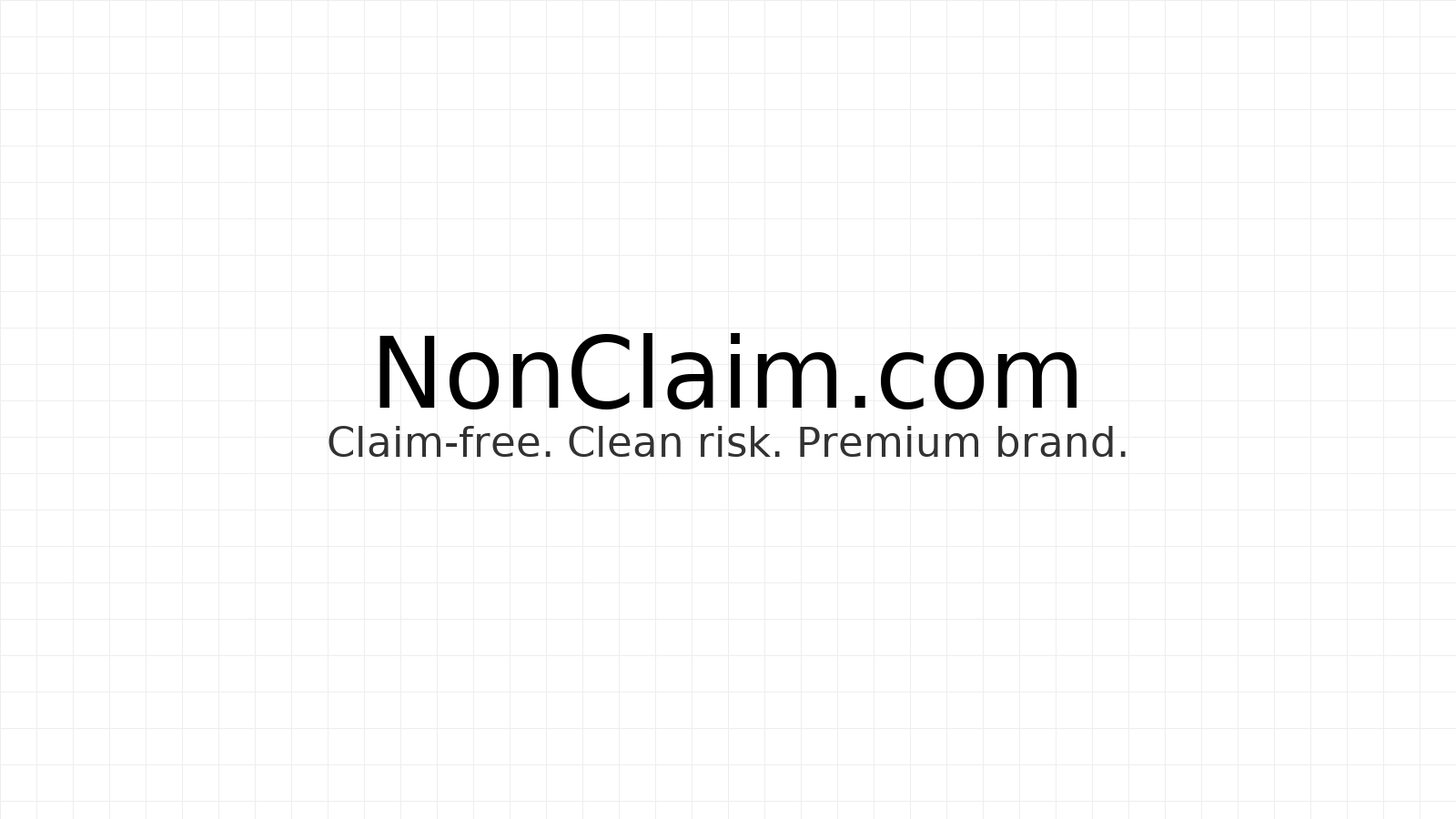 NonClaim.com — clean insurance-tech branding hero