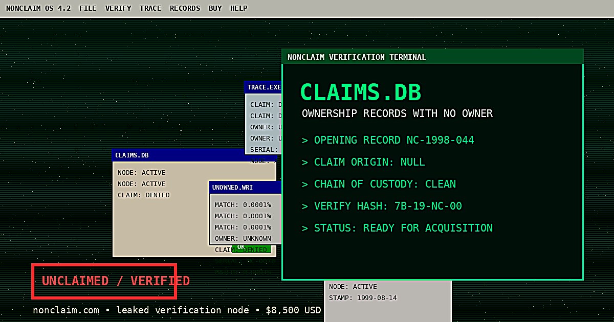 The Future of Claimless Verification Systems
